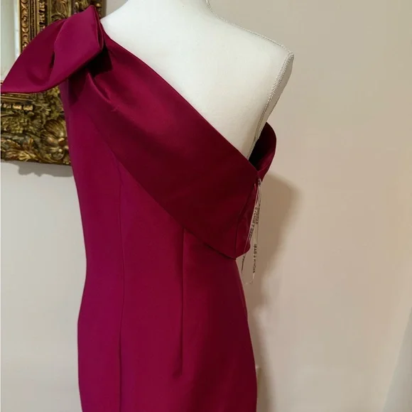 Sachin + Babi One-Shoulder Fuchsia Dress - Picture 9 of 12